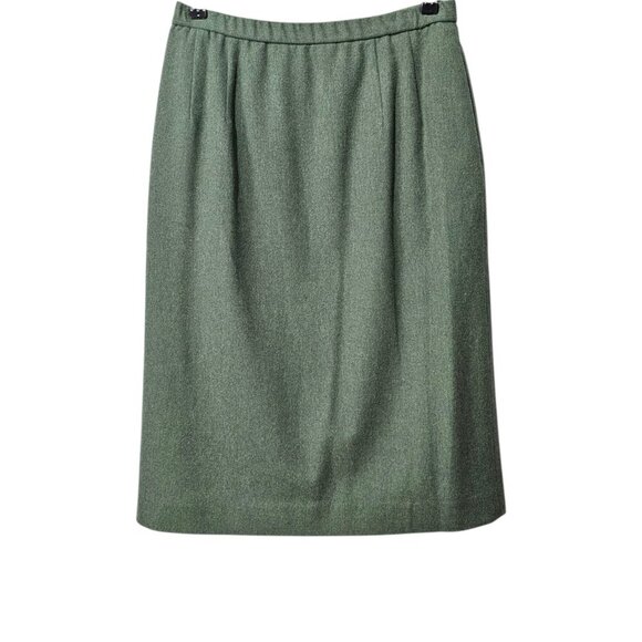 Pendleton Virgin Wool Single Breasted Lined Green Blazer Jacket Skirt Suit Set - Picture 6 of 13